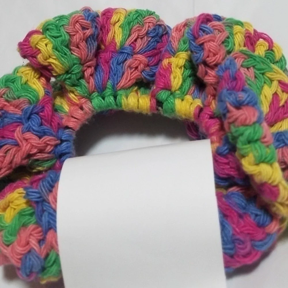 YAW 2 Crafty Crocheted Kaleidoscope Scrunchie